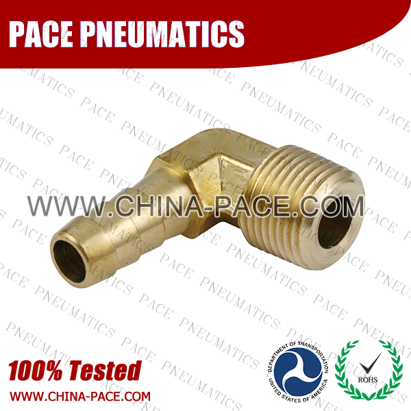 Forged 90 Degree Male Elbow Hose Barb Fittings, Brass Hose Fittings, Brass Hose Splicer, Brass Hose Barb Pipe Threaded Fittings, Pneumatic Fittings, Brass Air Fittings